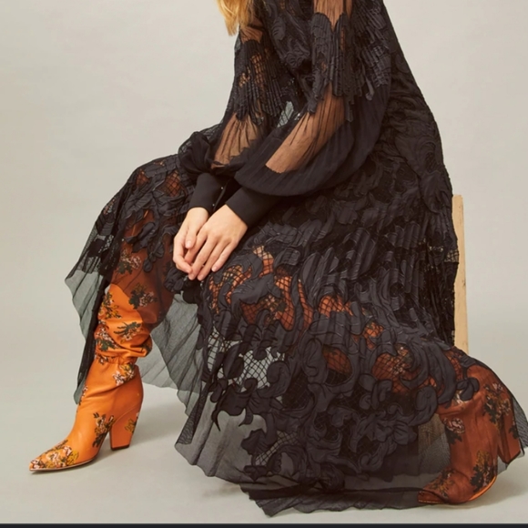 Tory Burch Lila Embroidered Boots Over 